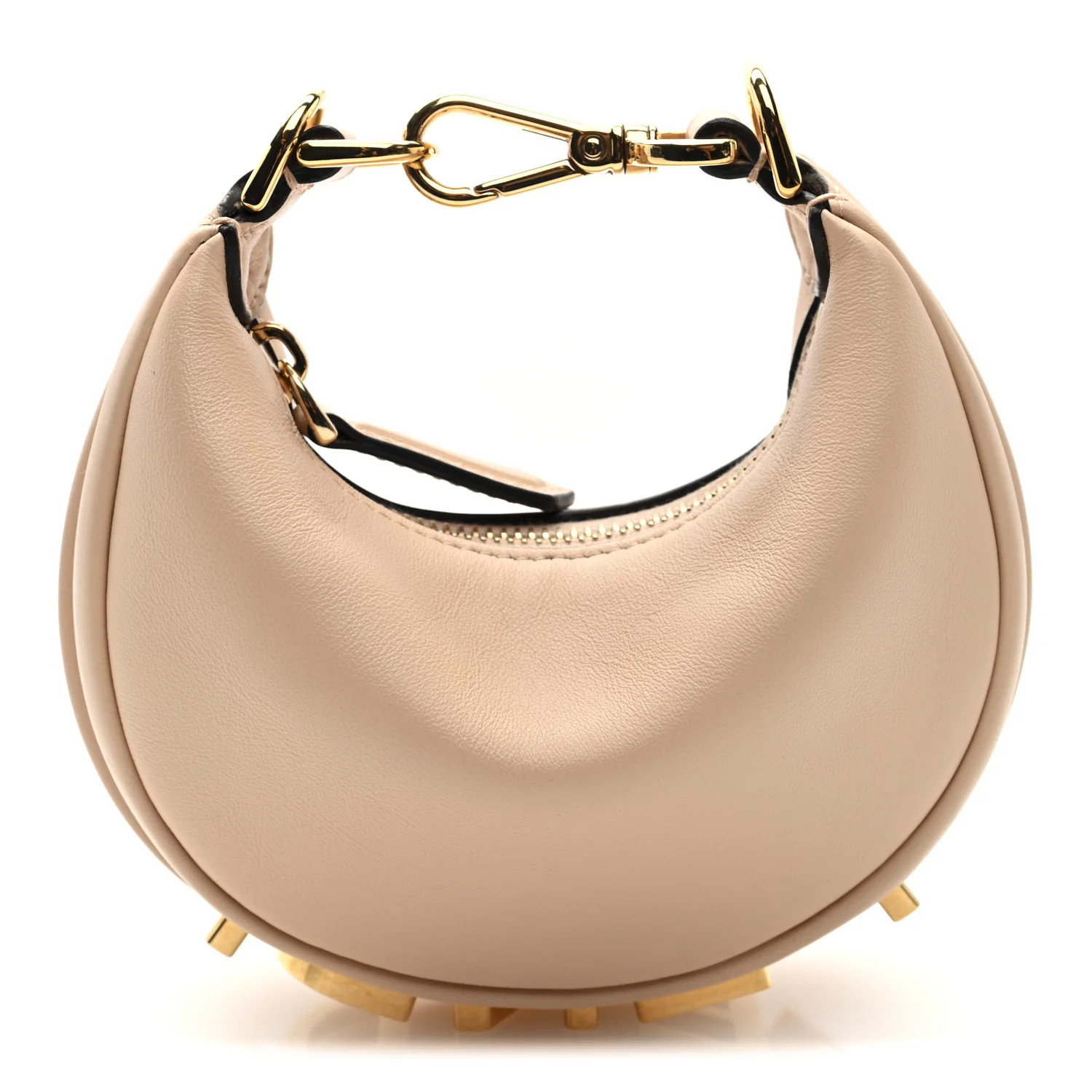 Vitello Grace Matte Nano Fendigraphy Hobo Charm Light Rose | FASHIONPHILE (US)