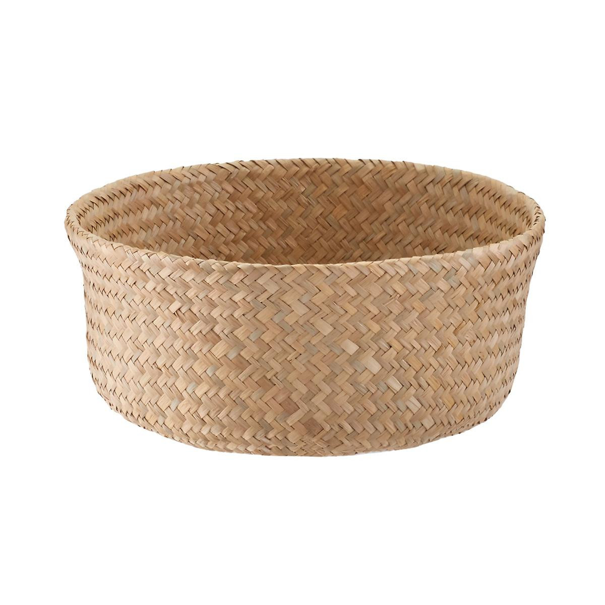 Small Natural Seagrass Belly Basket | The Container Store