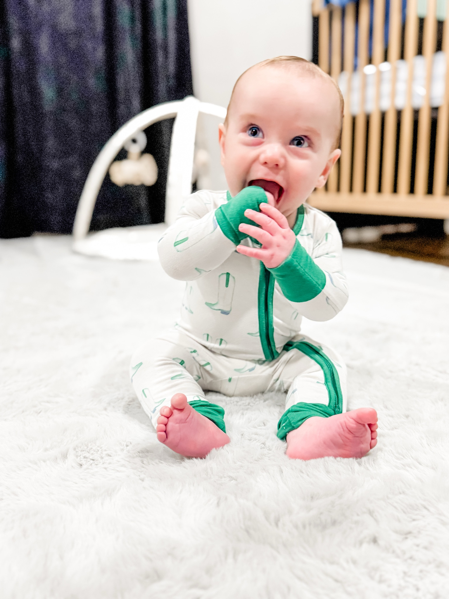 Bubby’s last dance in this NB Jammie. Dude will be 6mo in two weeks 

#LTKBaby #LTKFamily