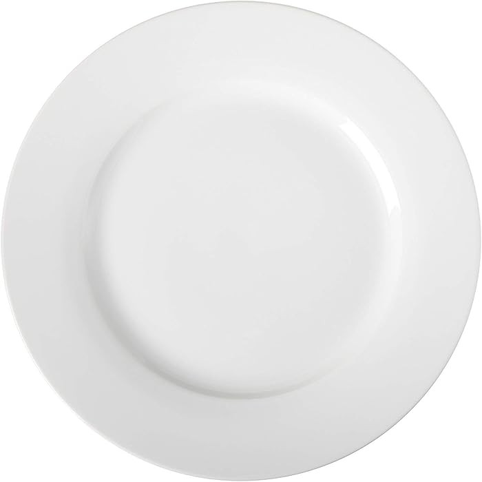Amazon Basics 6-Piece White Dinner Plate Set, Microwave and Dishwasher Safe for Everyday Use, 10.... | Amazon (US)