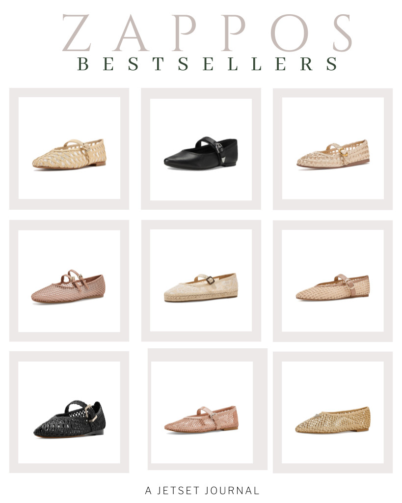 Here are some Zappos bestsellers that are selling fast this week! This collection includes these Guess Paxey flats and Lucky Brand Orlyna Floral Lace Sandals. Among the bestsellers are Heather Bucckle Mary Jane flats from Frye and Dolce Vita Bodey flats! We also love these Steve Madden Melody flats! 

 #LTKSeasonal #LTKSaleAlert #LTKTravel
