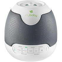 MyBaby, SoundSpa Lullaby - Sounds & Projection, Plays 6 Sounds & Lullabies, Image Projector Featurin | Amazon (US)