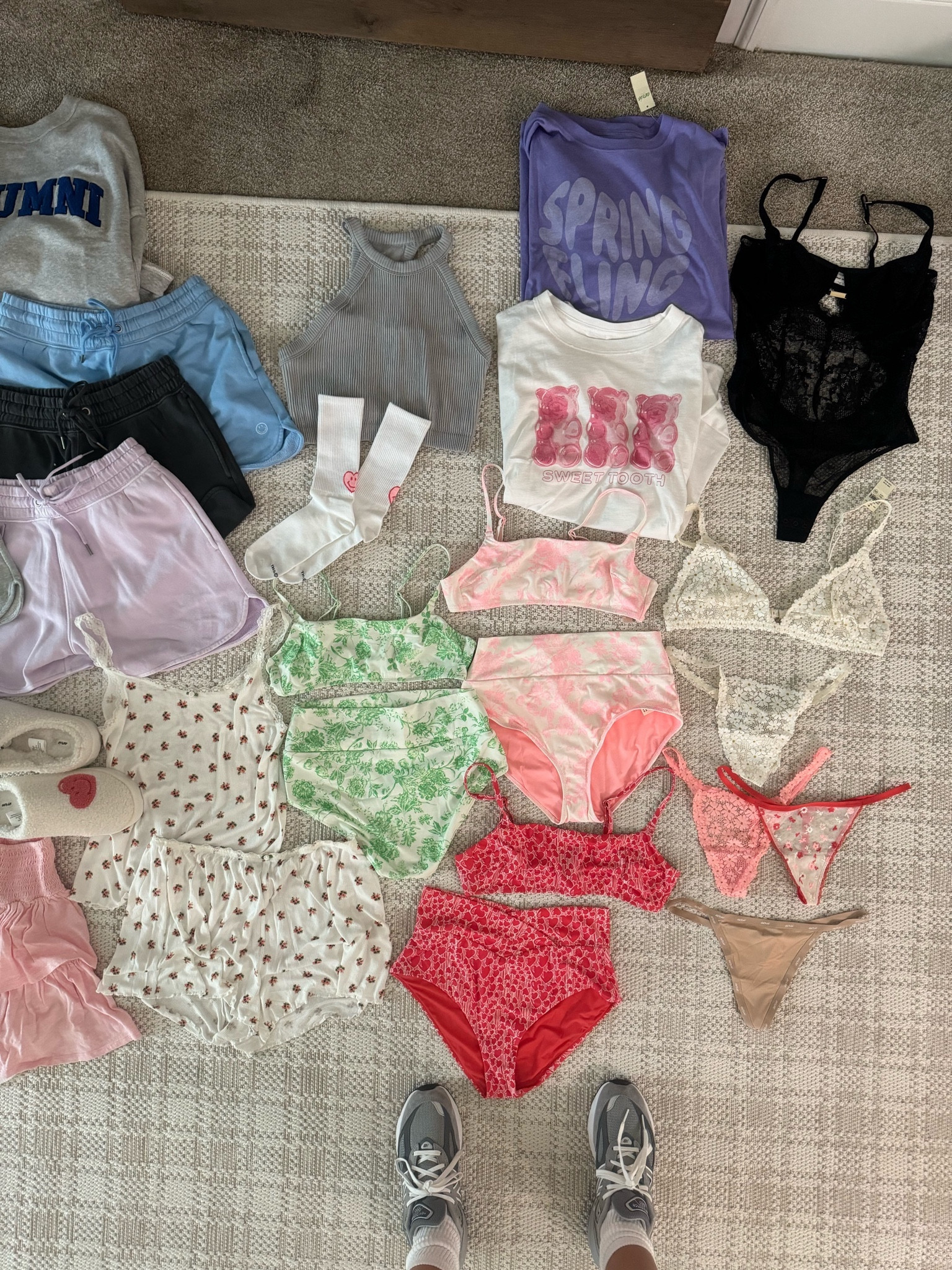 Undies & sleepwear from aerie haul. All TTS - M - sized up 1 to the L in floral daisy bralette & grey high neck bra - but swimsuits & everything else TTS - M 

Valentine’s Day underwear undies Pantone’s thong lace girly pretty underwear bodysuit swimsuit high waisted valentines lingerie ideas size medium 

#LTKfindsunder50 #LTKswim #LTKstyletip