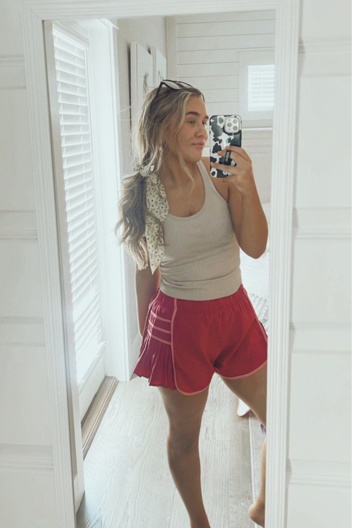 wearing a medium in both
