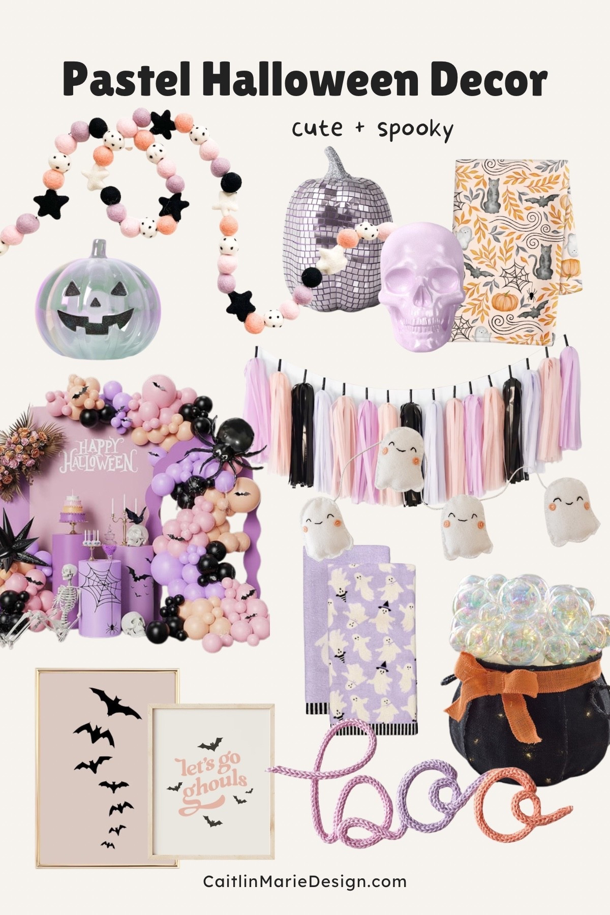Pastel halloween decor, pink and purple halloween party 👻 

#LTKHome #LTKSeasonal #LTKKids