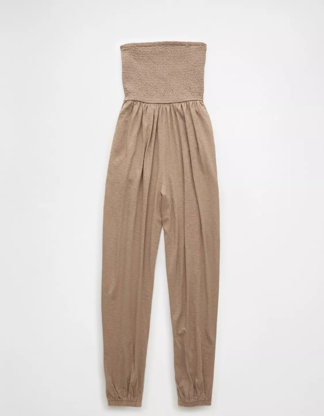 AE Sunchaser Knit Smocked Tube Jumpsuit | American Eagle Outfitters (US & CA)