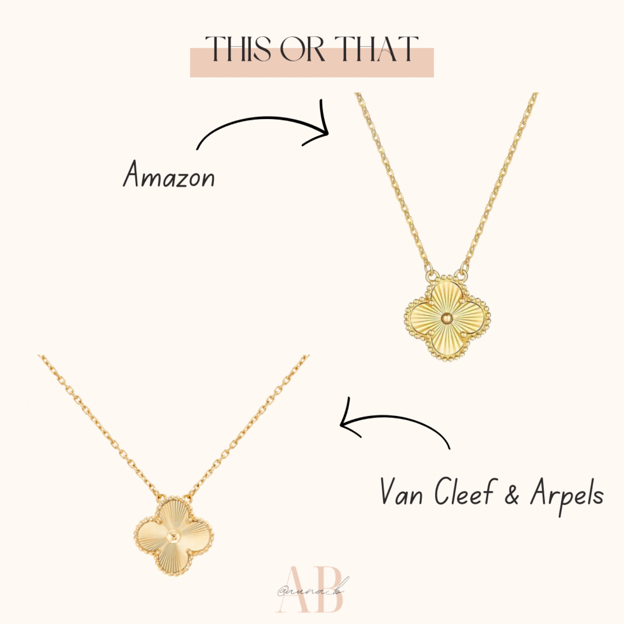 INSPIRED —> Van Cleef & Arpels necklace dupe

#LTKFindsUnder50 #LTKStyleTip #LTKGiftGuide