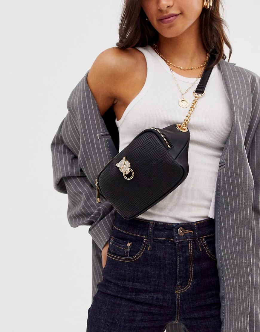 Aldo Chain Handle Cross Body Bag-Black | ASOS (Global)