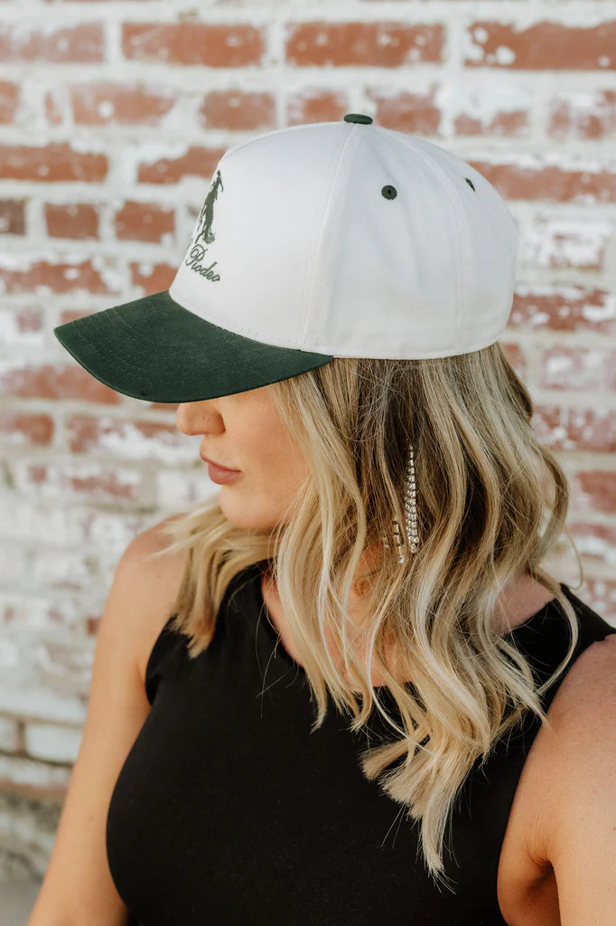 NEW!! Le Rodeo Vintage Trucker in Green | Glitzy Bella