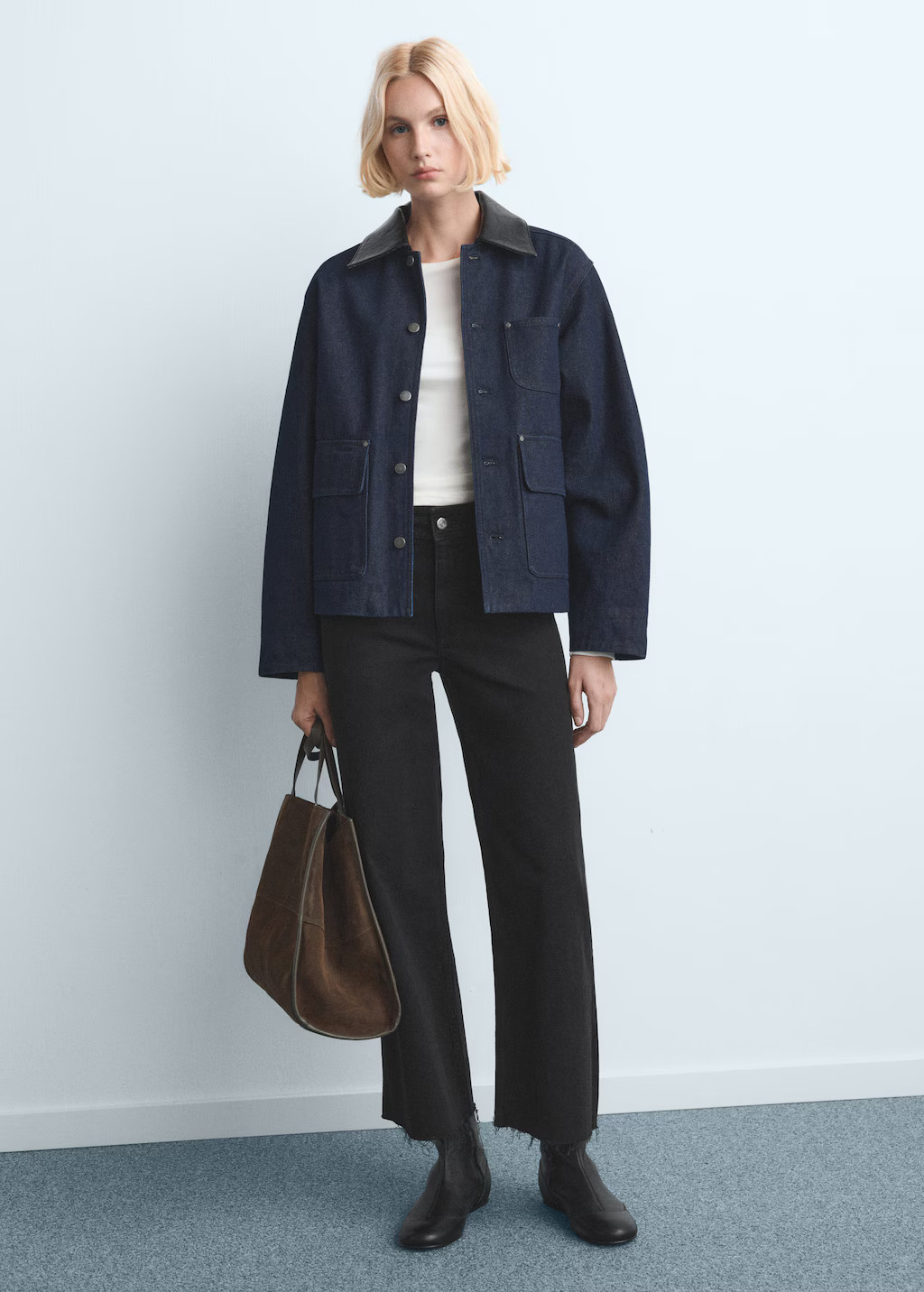 Catherin culotte high-rise jeans black denim - Woman - 0 - MANGO | Mango (US/MX/AU)