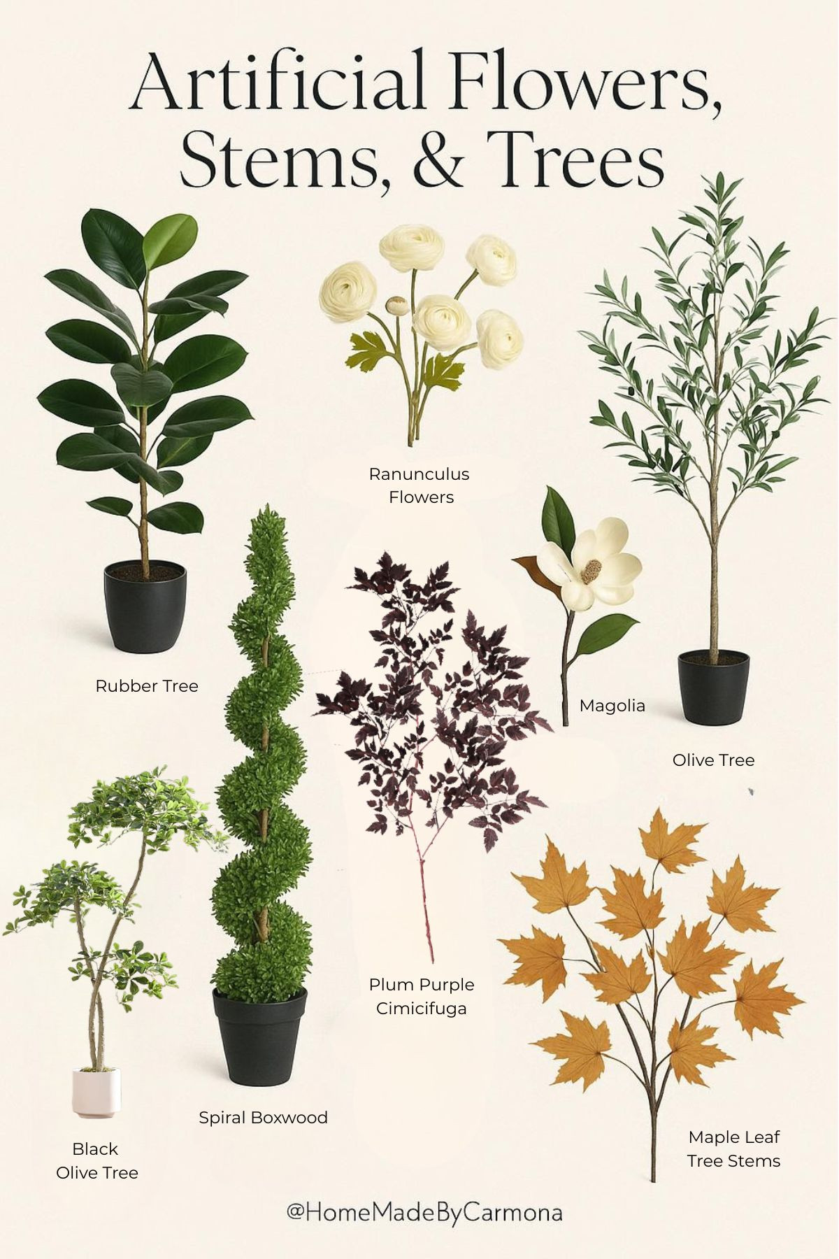 Artificial Flowers, Trees, & Stems | Just when you thought faux flowers and artificial houseplants were tacky, they jumped in quality! You can't beat maintenance free fakes that are hard to tell are fake! 

 #LTKHome
