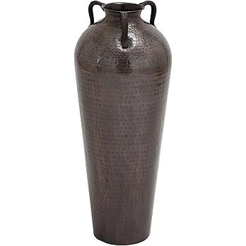 Deco 79 Metal Tall Floor Mediterranean Style Vase with Hammered Details and Handles, 12" x 12" x ... | Amazon (US)