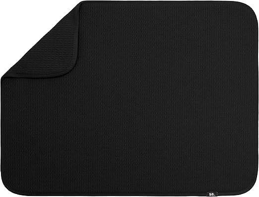 S&T INC. Dish Drying Mat XL, 18” x 24”, Absorbent Microfiber Kitchen Counter Mat, Dish Drying... | Amazon (US)