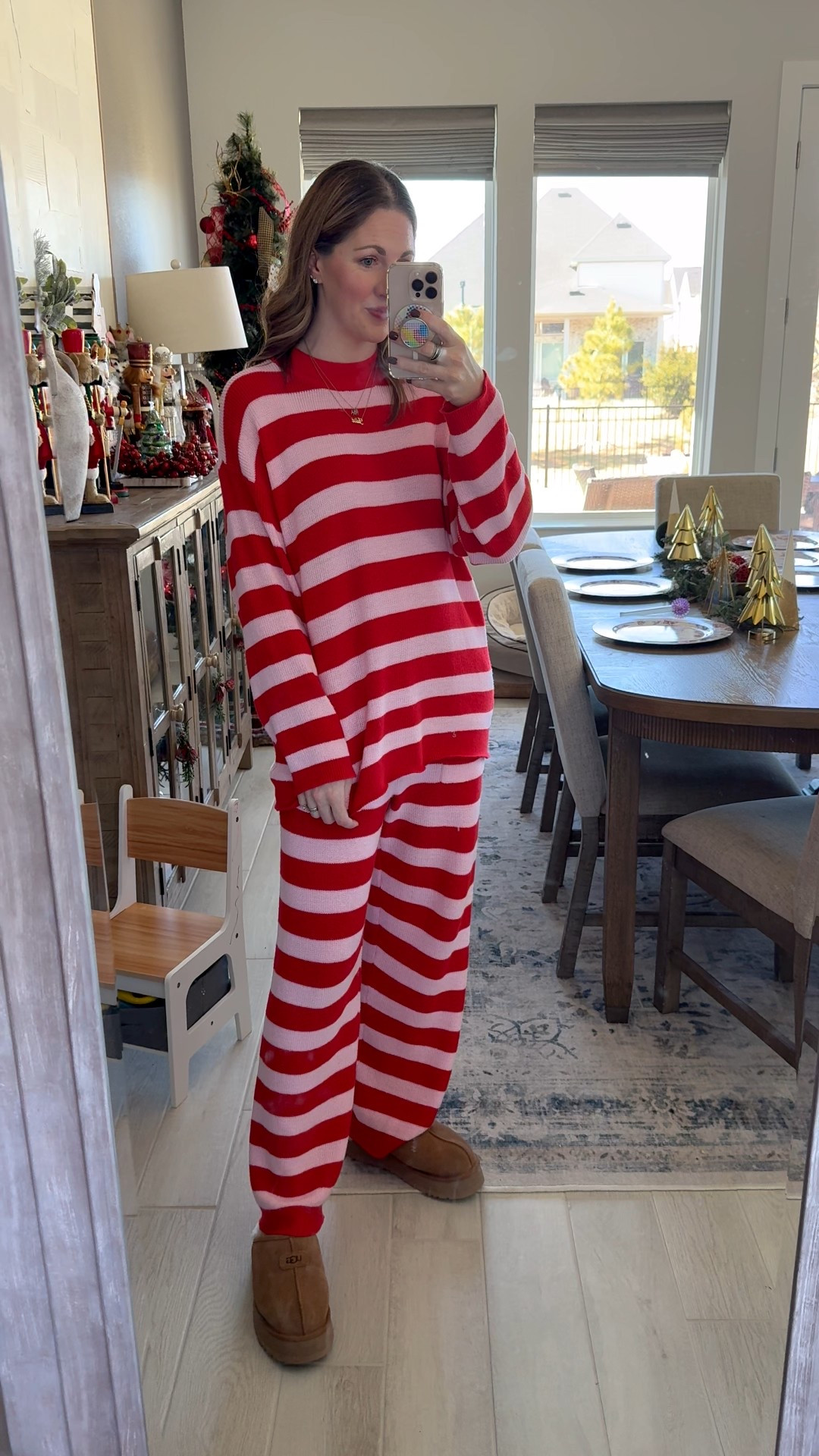 Matching striped knit set under $60! 

#LTKmomlife #LTKootd #LTKgrwm