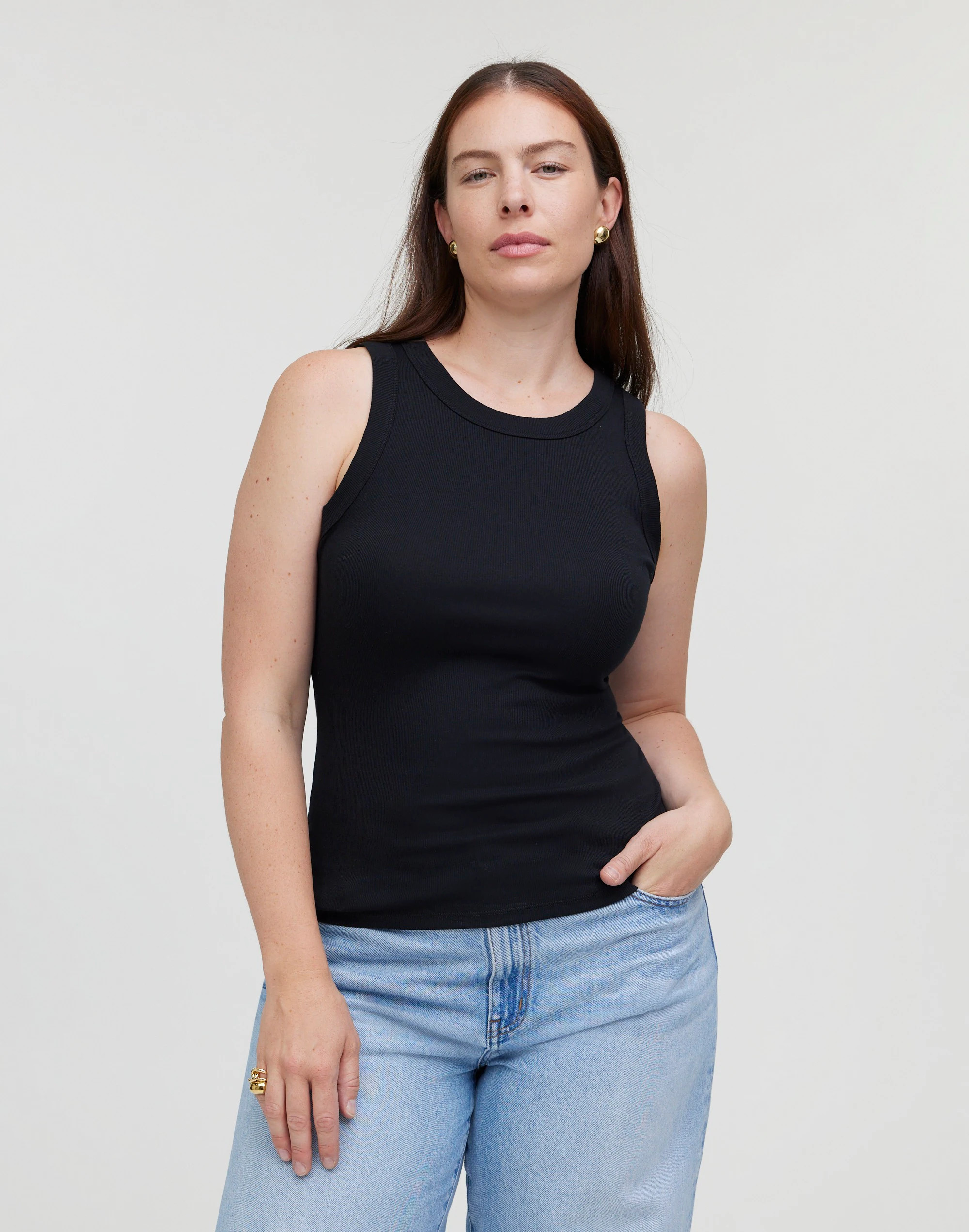 Supima® Rib Cutaway Tank | Madewell
