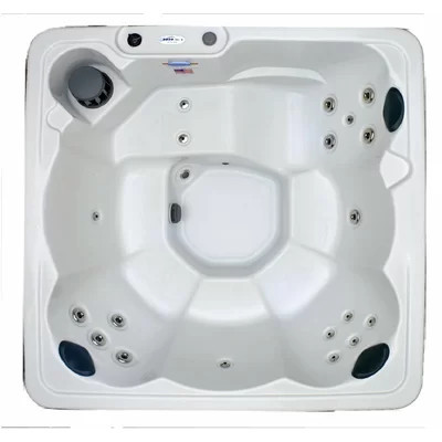 Hudson Bay 6-Person 19-Jet Plug and Play Hot Tub with Underwater LED Light | Wayfair North America