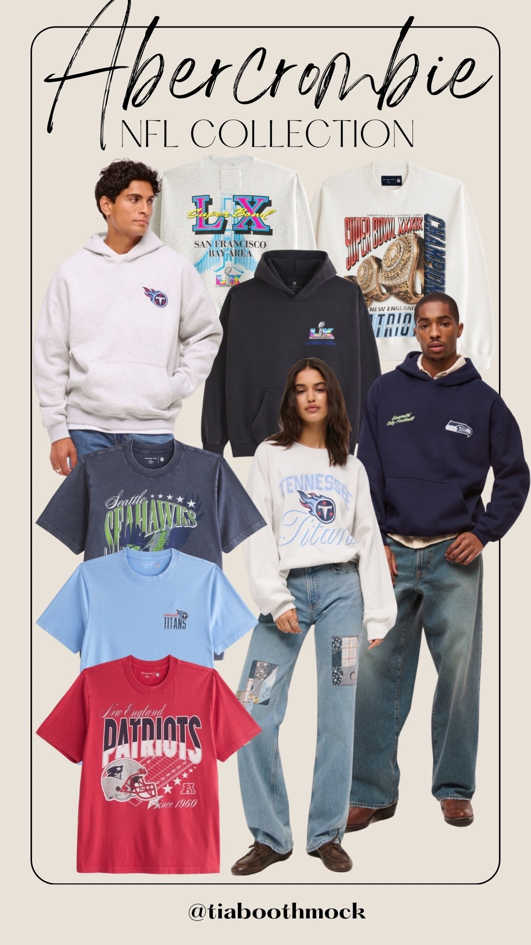 My faves from the NFL collection at Abercrombie 🏈 

#LTKSeasonal #LTKActive