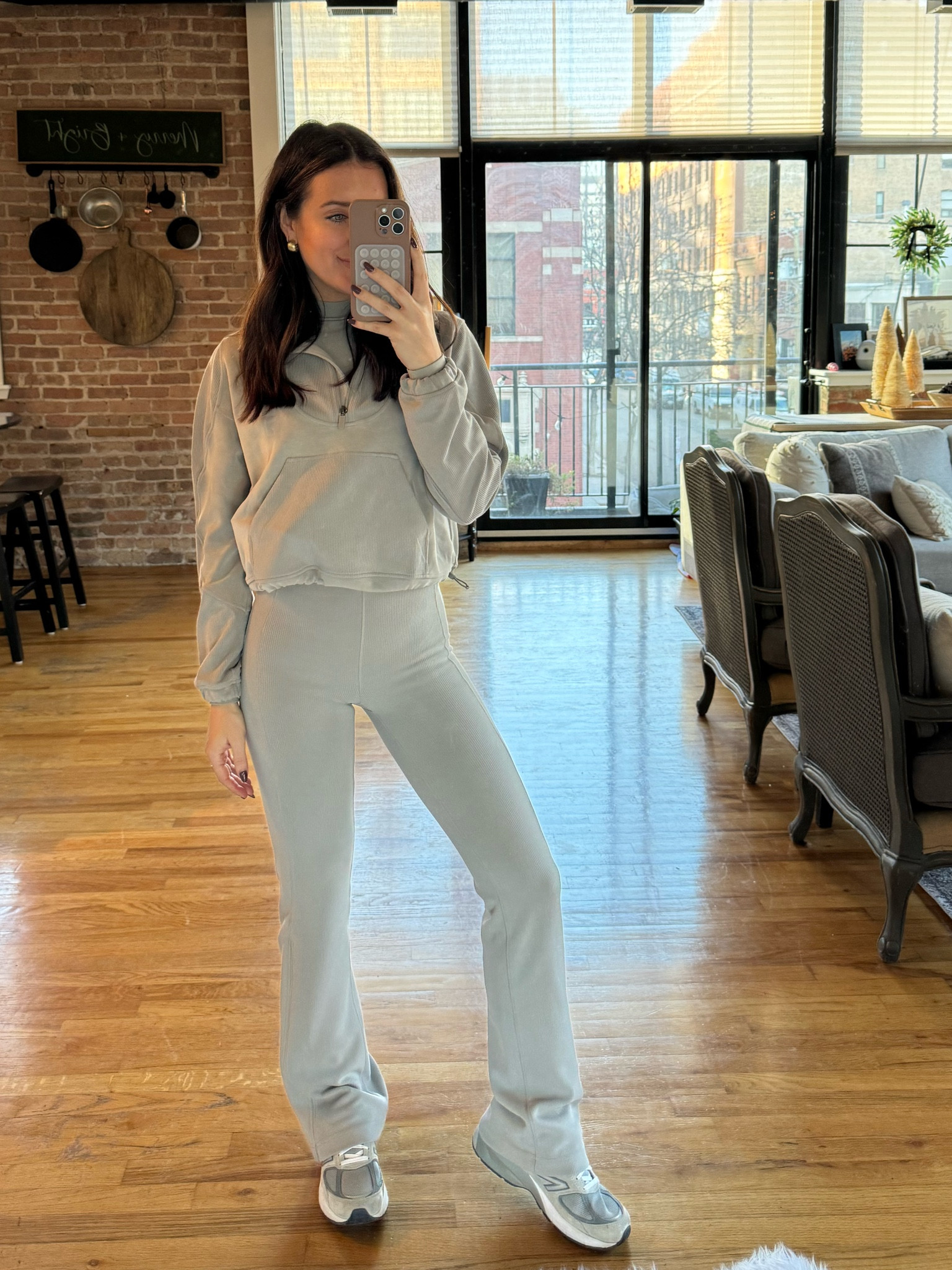 Wearing a size 2 in the lululemon top and bottom! Both run on the smaller side so I’d suggest sizing up! 

#LTKfitness