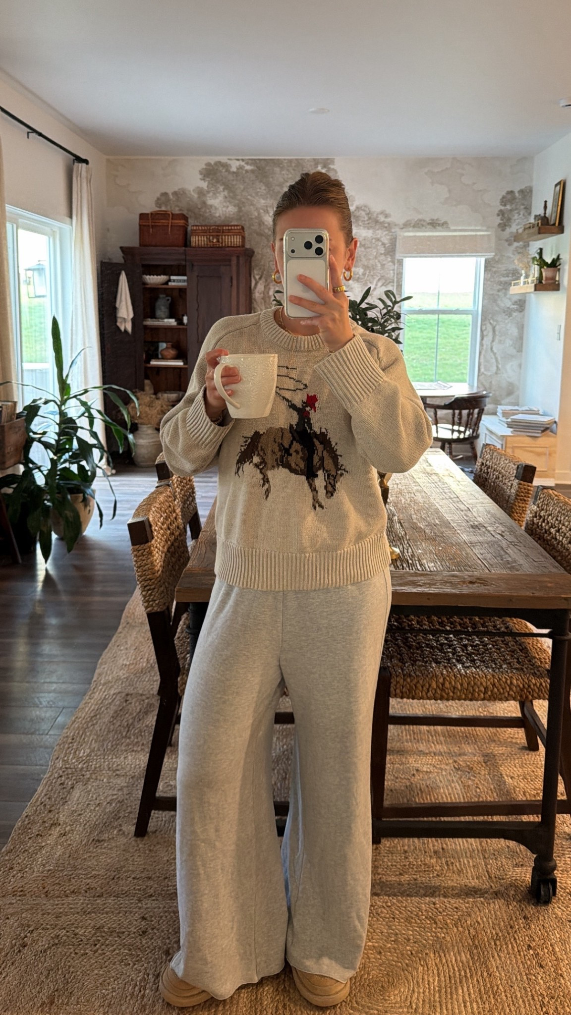 4/15/26 Cozy Morning Loungewear


The kind of outfit I reach for on slow mornings at home 🤍 My Abercrombie rodeo sweater is perfectly oversized (wearing a medium) paired with my go-to Aerie gray sweats. Everything is linked here ✨

#LTKootd #LTKmorningroutine