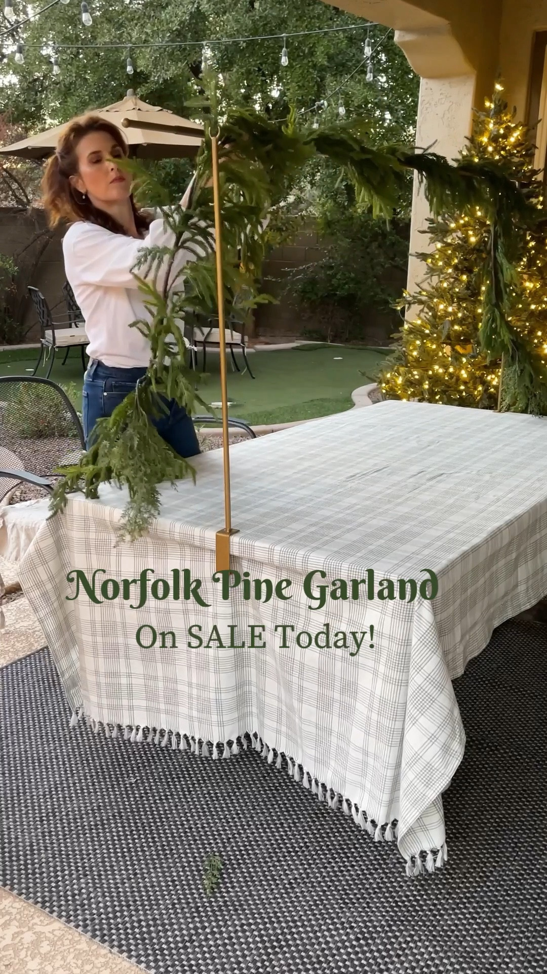 Last day (7/24/24) to take advantage of Afloral’s 25% off sale on Holiday items and the Norfolk Pine collection. Use code CHRISTMAS. 

#salealert #garland #Christmasdecor #afloral #norfolkpine #christmasinjuly

#LTKSeasonal #LTKSaleAlert #LTKVideo