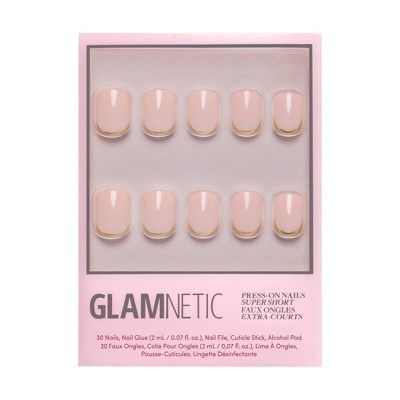 Glamnetic Fake Nails - Quiet Luxury - 30ct - Ulta Beauty: Square, Gloss Finish, ABS Material | Target