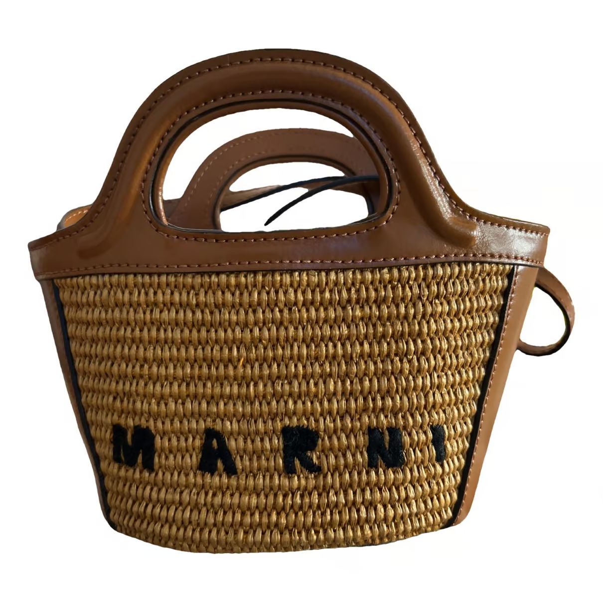 Tropicalia leather handbag Marni Brown in Leather - 35257852 | Vestiaire Collective (Global)