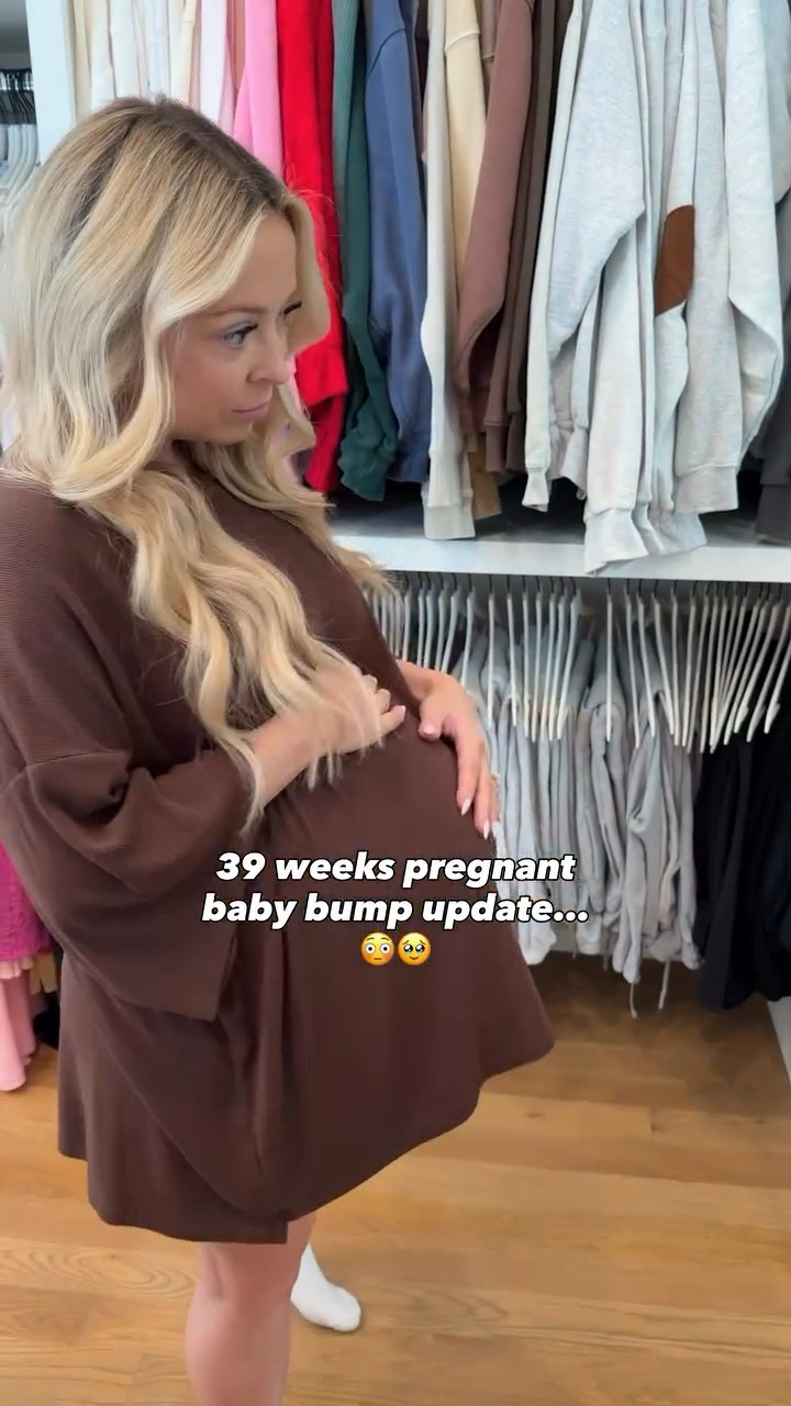 So excited to watch our girls grow together! I only made it to 38 weeks 5 days with Ellie, but with bug, I’ve passed that! 🤭

#LTKStyleTip #LTKFindsUnder100 #LTKBaby
