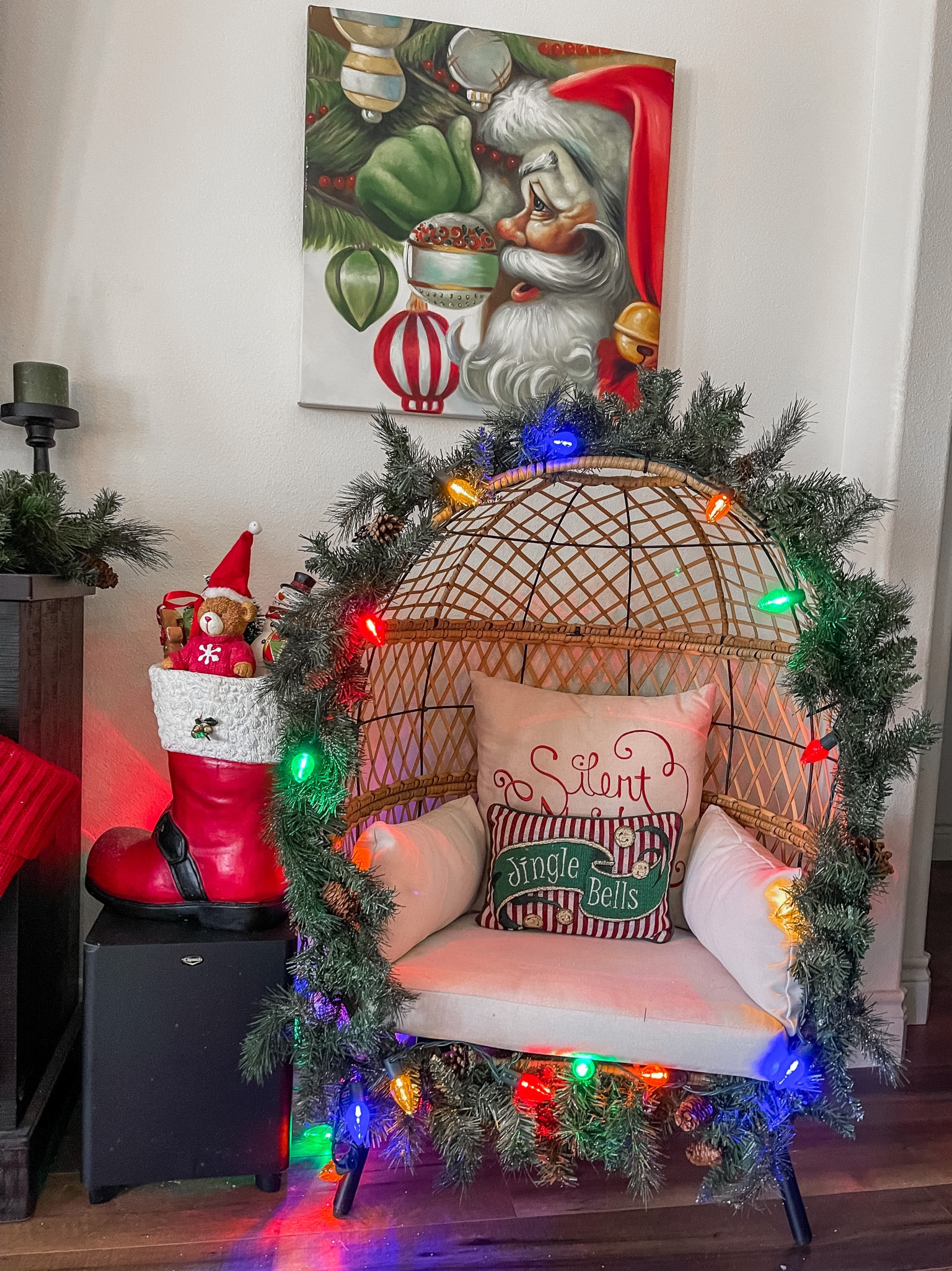 Decorated our egg chair for our daughter! She loves it and it makes the best pictures! I decorate this chair for every holiday! So fun and easy! Tutorial on my Instagram @chandlercleveland & tik tok @chandlerjoc

#LTKhome #LTKSeasonal #LTKHoliday