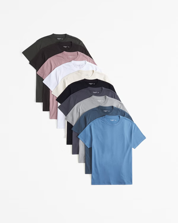 10-Pack Relaxed Essential Tees | Abercrombie & Fitch (US)