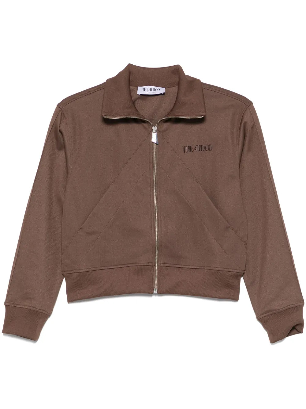 The Attico logo-appliqué Sweatshirt | Brown | FARFETCH | Farfetch Global