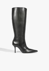 Bota Raffaela Up Stiletto Couro Preta | Schutz BR