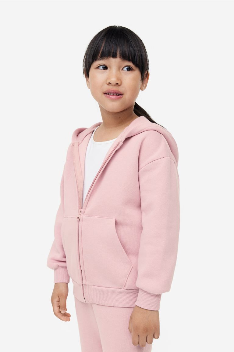 Hooded Jacket - Light pink - Kids | H&M US | H&M (US + CA)