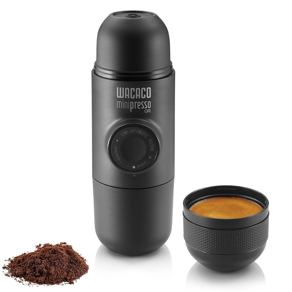WACACO Minipresso GR, Portable Espresso Machine, Compatible Ground Coffee, Hand Coffee Make, Trav... | Amazon (US)