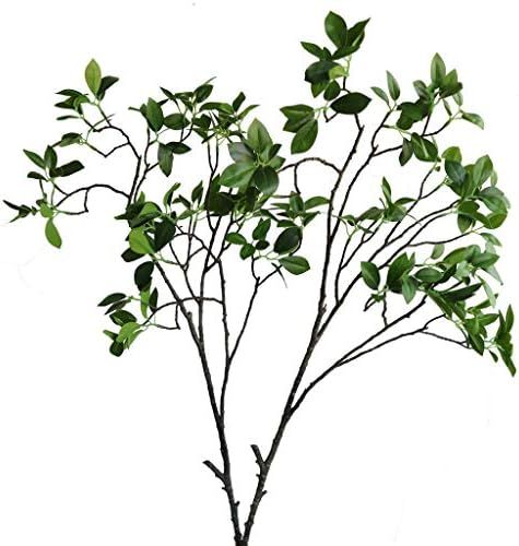 Htmeing 2 Pcs Artificial Eucalyptus Leaves Spray Faux Eucalyptus Branches Plants Fake Greenery Long  | Amazon (US)