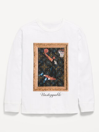 Oversized Long-Sleeve Graphic T-Shirt for Boys | Old Navy (US)