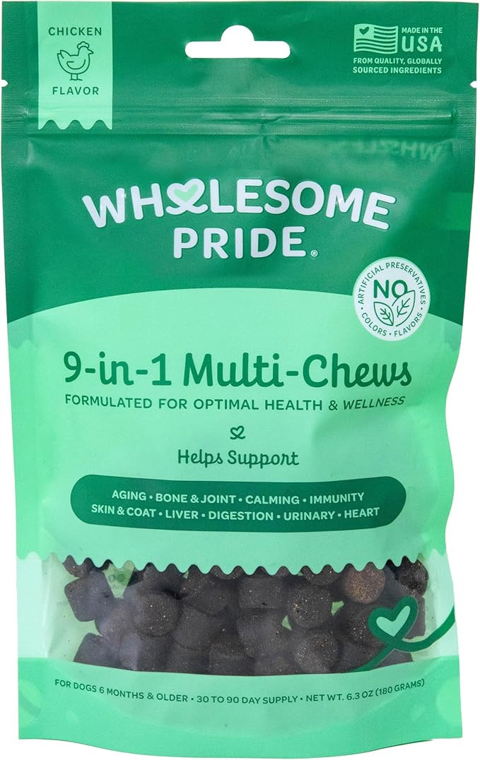 Wholesome Pride 9-in-1 Dog Multifunctional Soft Chews – Joint Pain Relief, Hip & Joint Support,... | Amazon (US)