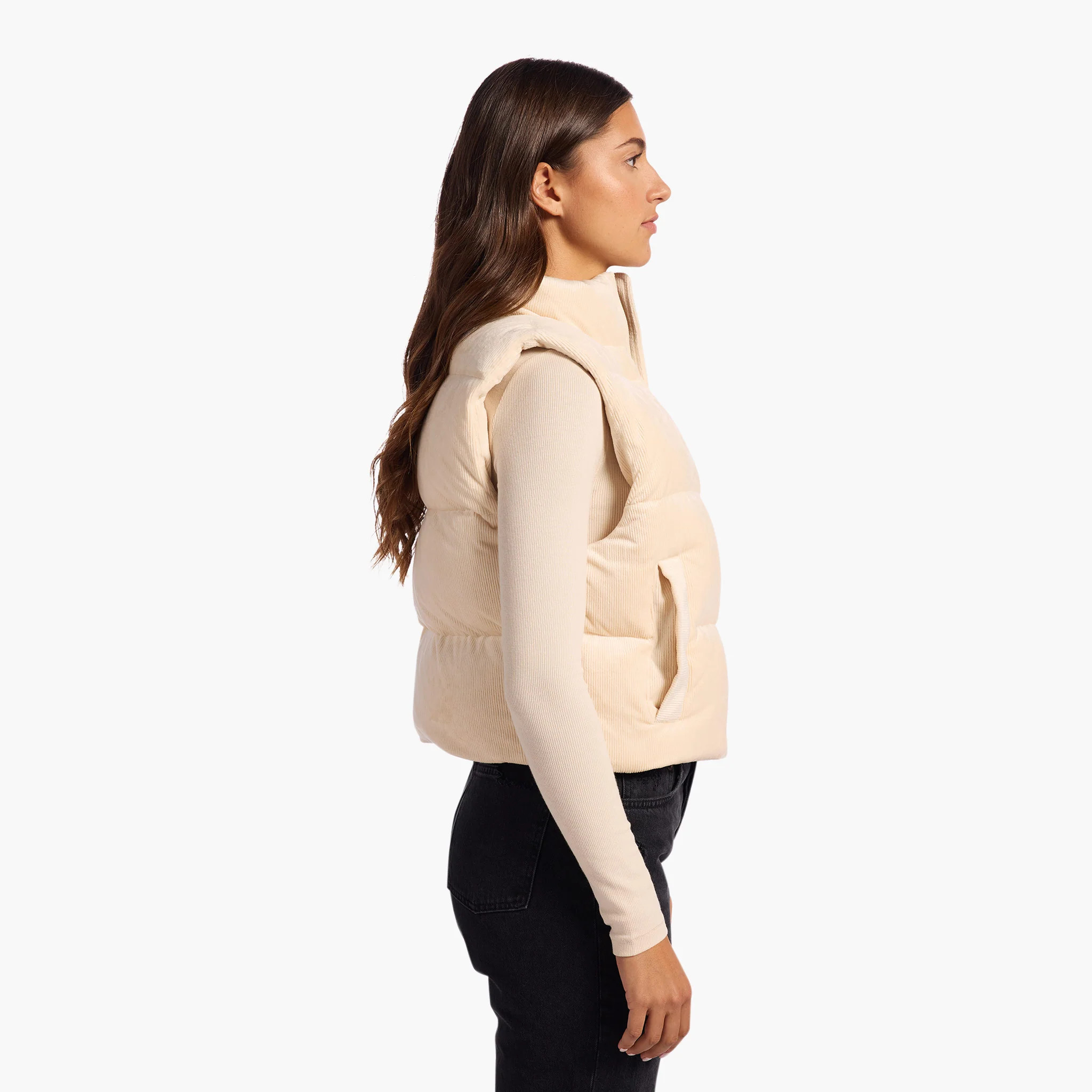 Velour Puffer Vest | Nuuds US