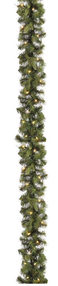 NOMA Pre-Lit Christmas Decoration Artificial Incandescent Garland, 9-ft | Canadian Tire