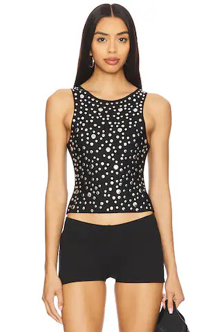 Jaded London Studded Tank Top in Black from Revolve.com | Revolve Clothing (Global)