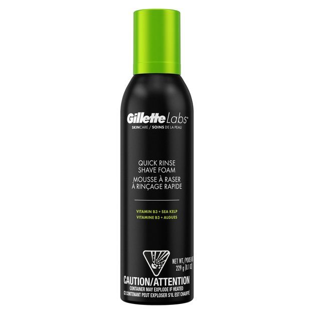 GilletteLabs Quick Rinse Lightweight Shave Foam by Gillette - 8.1oz | Target