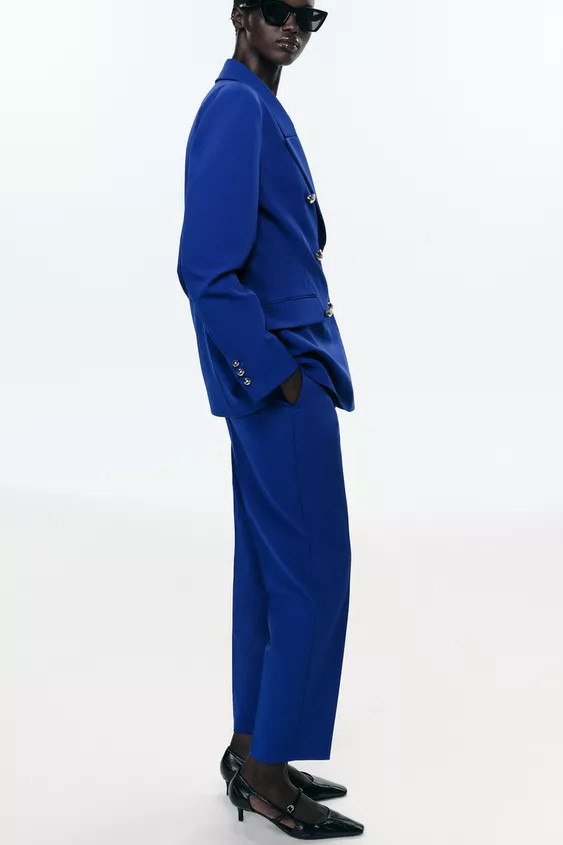 DOUBLE-BREASTED BLAZER WITH SHOULDER PADS | Zara US