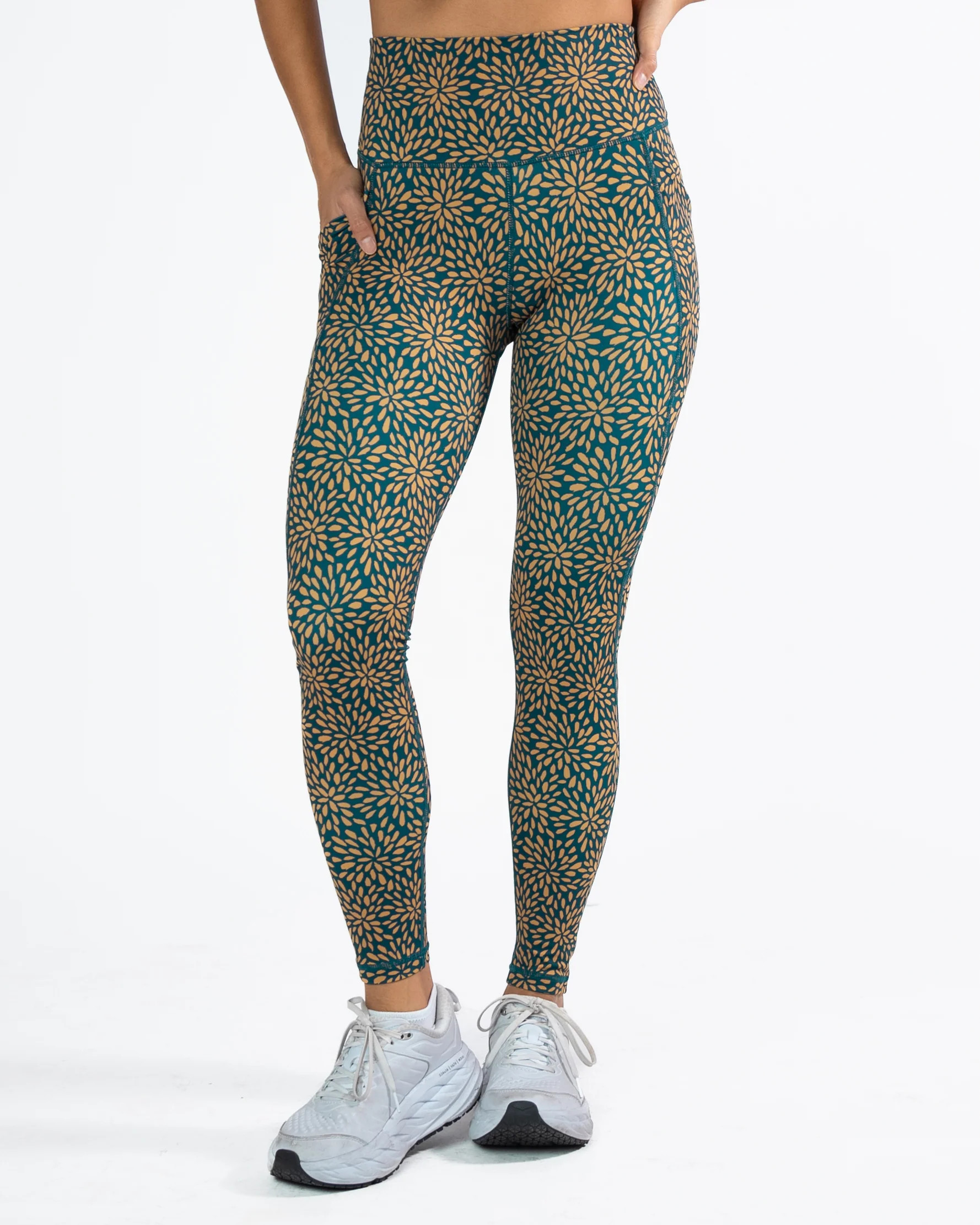 Lux Pace Leggings - Pacific Sunburst | Senita Athletics