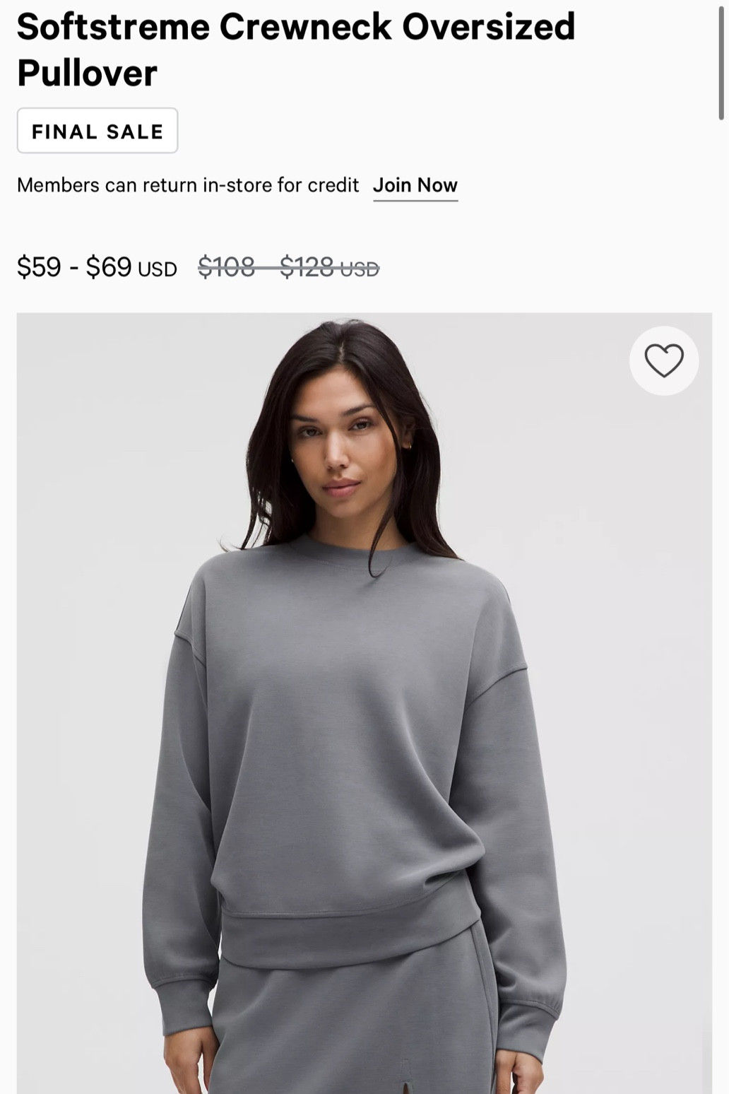 Sale alert! 🔔 my go-to lulu sweatshirt on the weekends. Super soft and comfy. #lululemon

#LTKFashionMonth 

#LTKsale #LTKtravel