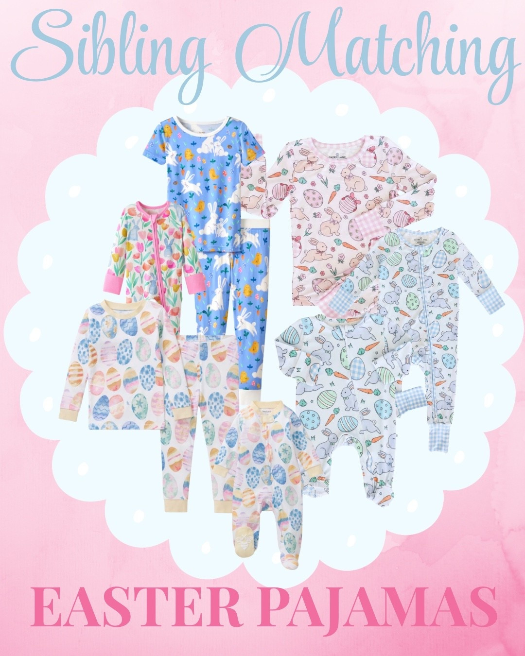 If you love matching sibling outfits, these Easter pajamas for babies, toddlers, and kids are the sweetest! Think bunny prints, pastel eggs, and the perfect PJs for Easter baskets and spring mornings. 🌸 Easter pajamas for kids | baby bunny pajamas | toddler Easter PJs | sibling matching pajamas | kids spring pajamas | Easter bunny print pajamas | baby footie pajamas Easter | toddler girl Easter pajamas | kids Easter outfit ideas | Easter basket gifts for kids

#LTKSeasonal #LTKBaby #LTKKids