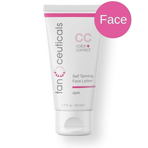 Tanceuticals Facial Self Tanner - CC Self Tanning Lotion for Face Gives Natural, Long Lasting Sun... | Amazon (US)