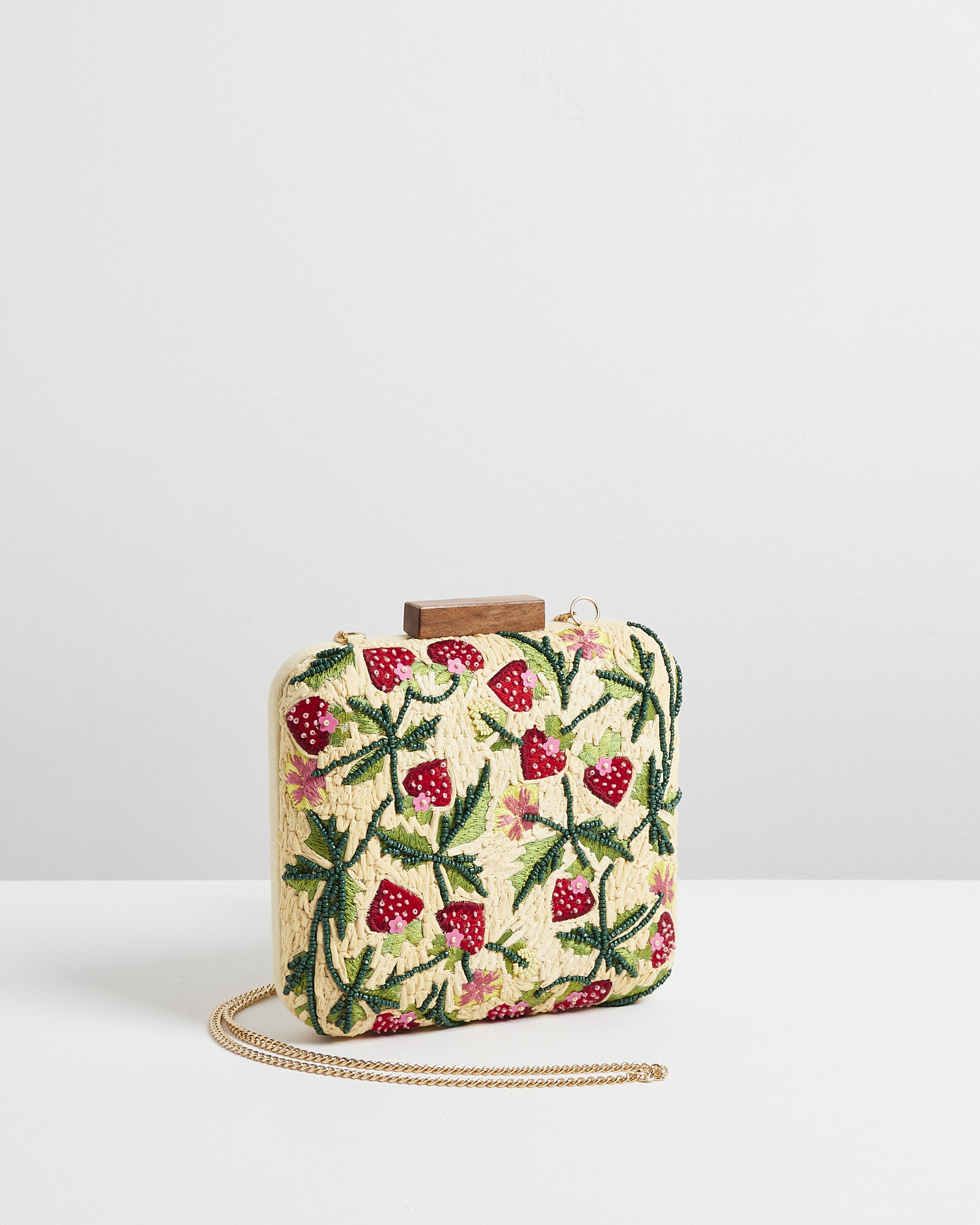 Strawberry Red Clutch Bag | Oliver Bonas (Global)