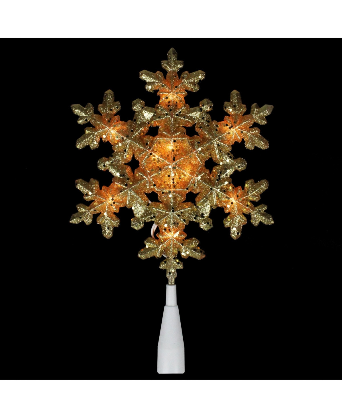 Northlight Lighted Snowflake Christmas Tree Topper - Gold | Macy's