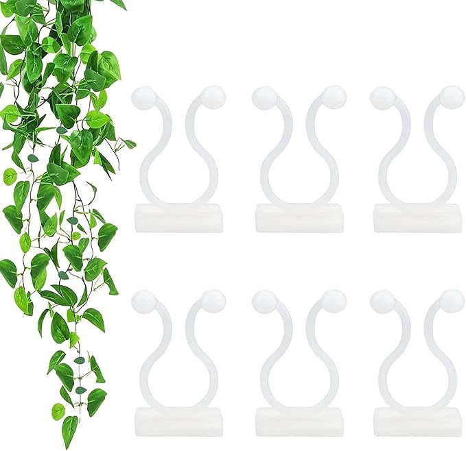 Plant Climbing Wall Fixture Clips,100Pcs Plant Fixer Self-Adhesive Hook,Garden Vegetable Plant Su... | Amazon (US)