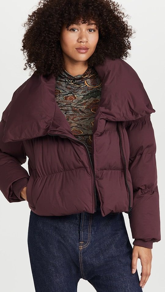 Avec Les Filles Asymmetrical Zip Puffer Jacket | SHOPBOP | Shopbop