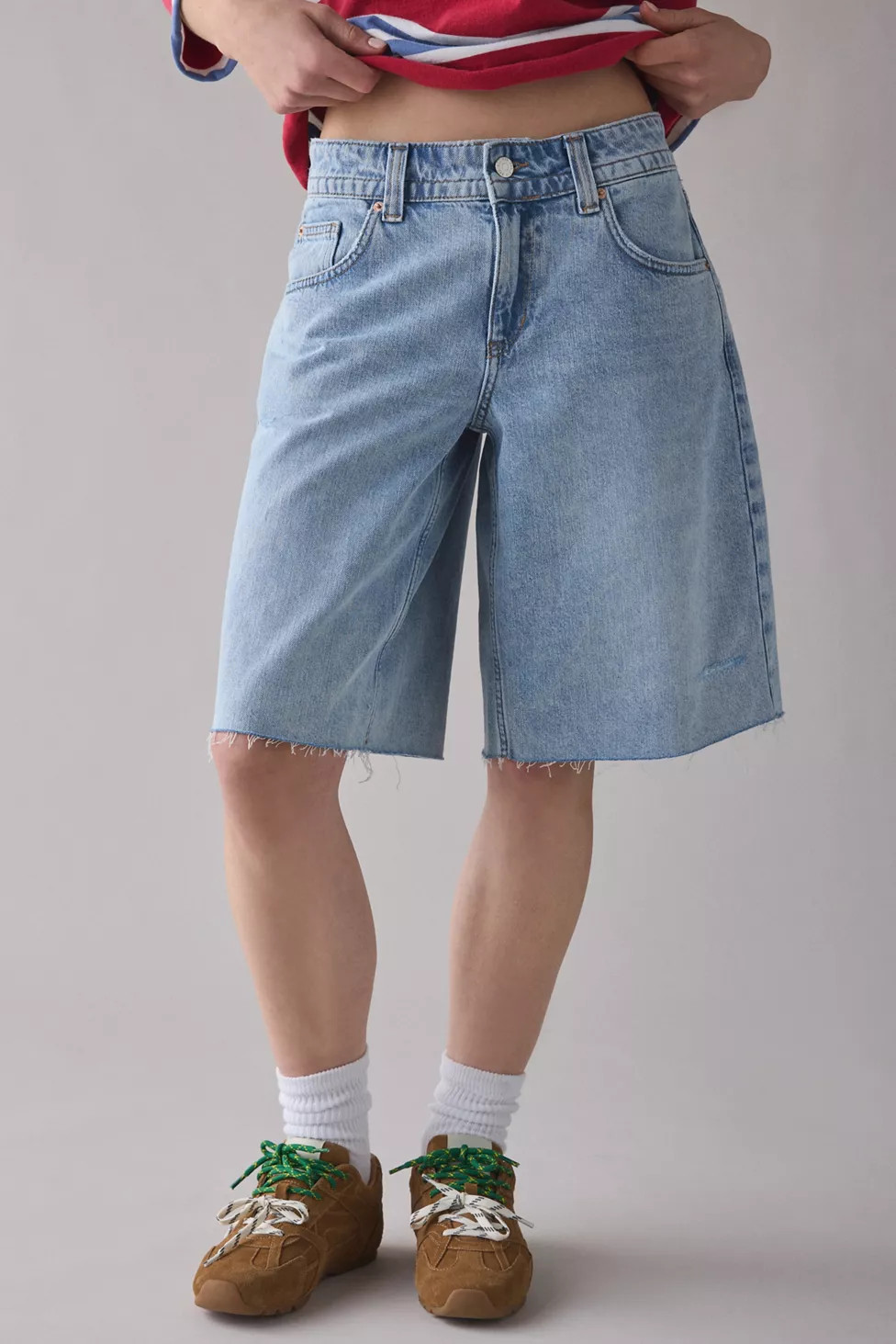 BDG Front Runner Mid-Rise Baggy Jort | Urban Outfitters (US and RoW)